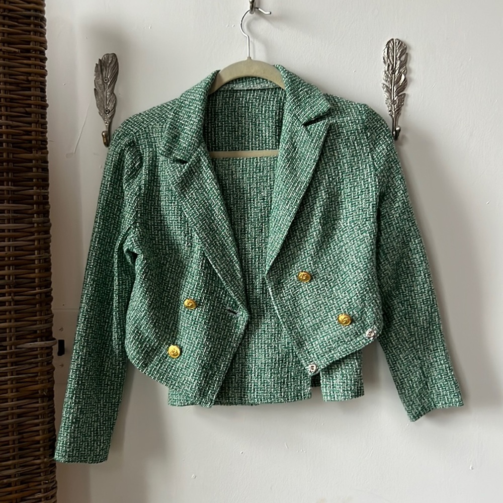 Adorable fun fashion two piece jacket and skirt, altered to size XS